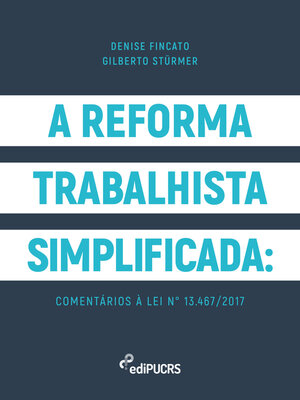 cover image of A reforma trabalhista simplificada